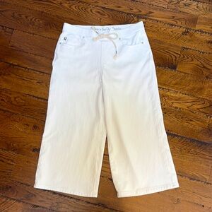Belle by Kim Gravel Cream Cropped Pants